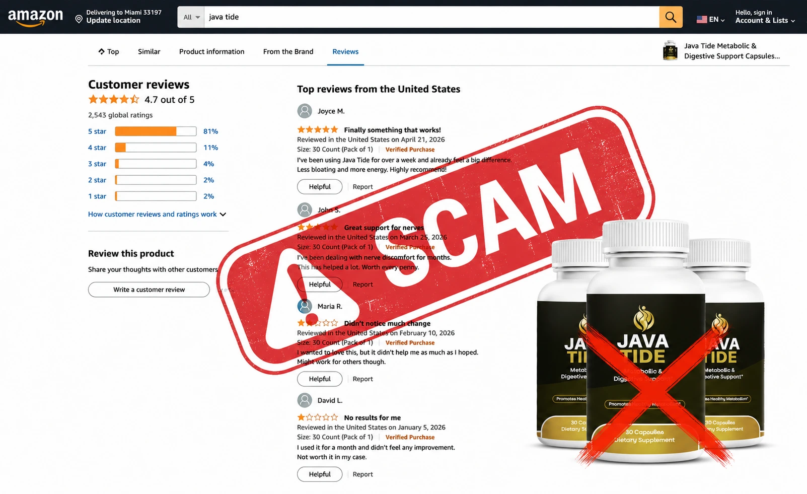 JavaTide Scam Alert